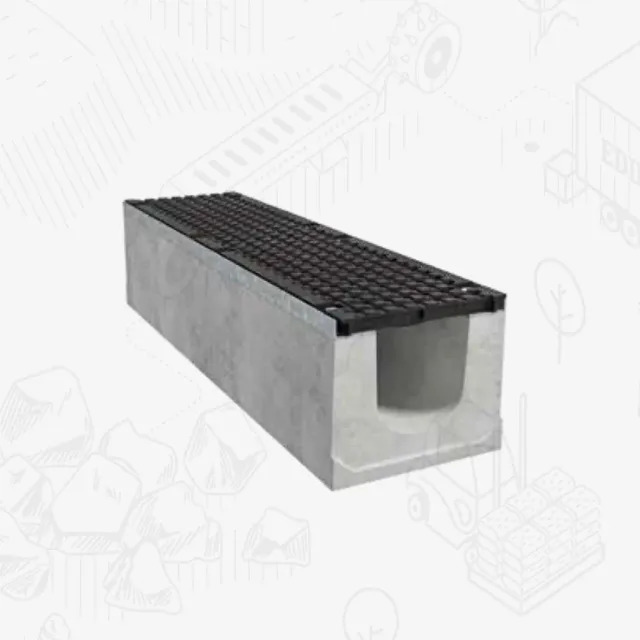 Edilbloc Giga 150 canale drenaggio calcestruzzo griglia ghisa