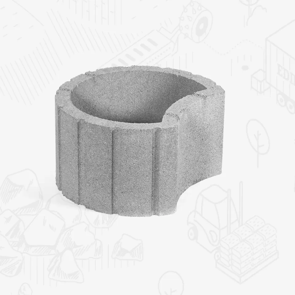 Edilbloc Blocco Fioriera vaso cemento da esterno