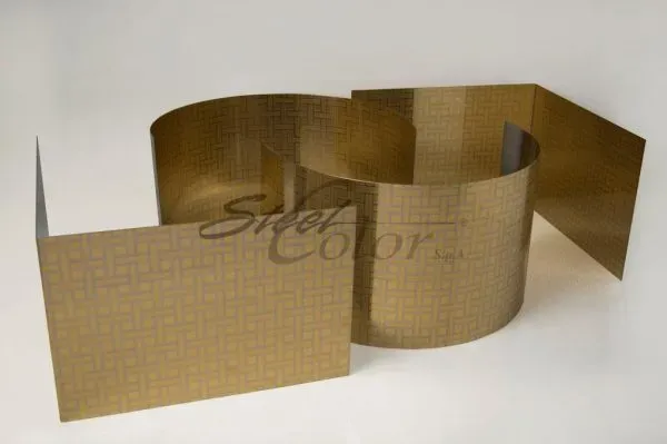 Steel Color Incisi SC 432 Gold lamiera inox oro
