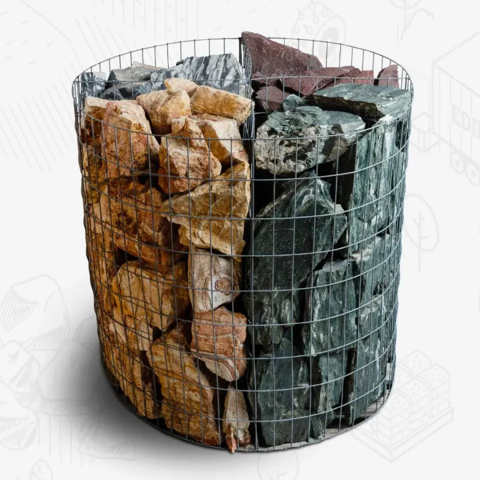 Edilbloc Rocce miste sassi decorativi 4 colori per esterni