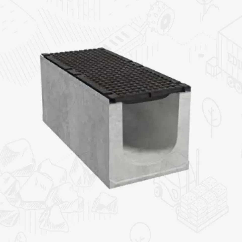 Edilbloc Giga 300 canale in cls con griglia ghisa carrabile
